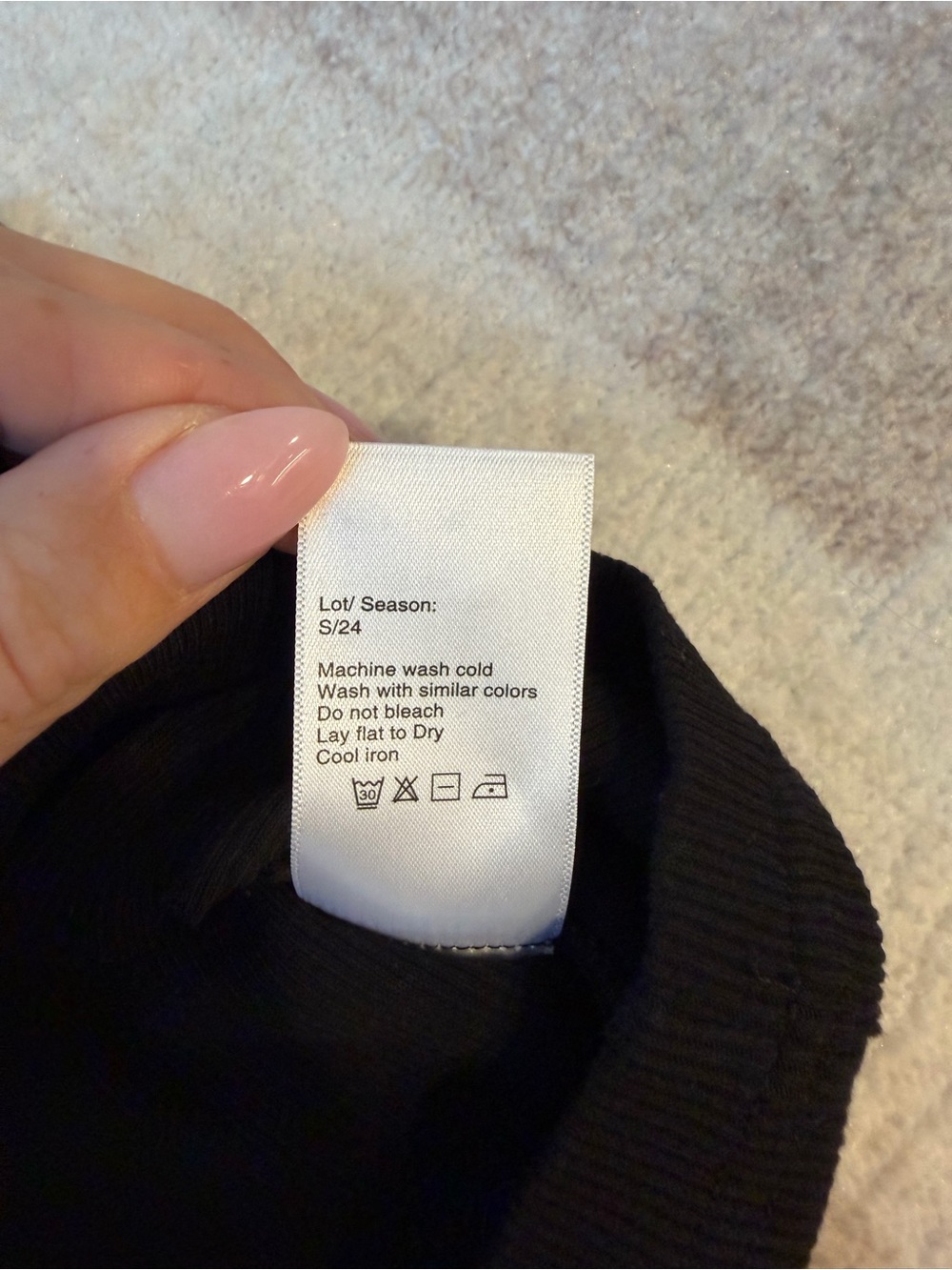 R13 Black Distressed Ribbed Tank Top - Picture 2 of 2